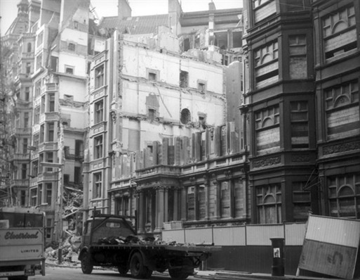 Photo:32-38 Victoria Street, demolition in progress, 1963