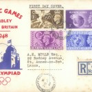 Photo:First day cover for 1948 London Olympics